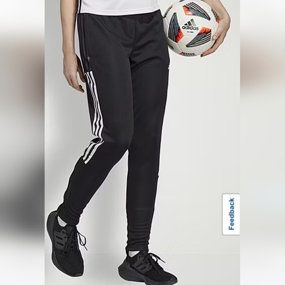 Adidas Tiro 21 Black White Striped Trackpant Women Size Small - Picture 3 of 11